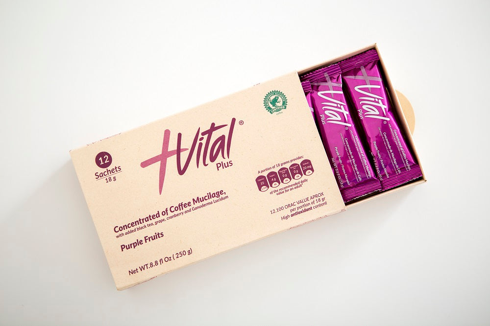 '+Vital Plus concentrated drink of coffee mucilage, Purple fruit (250g)