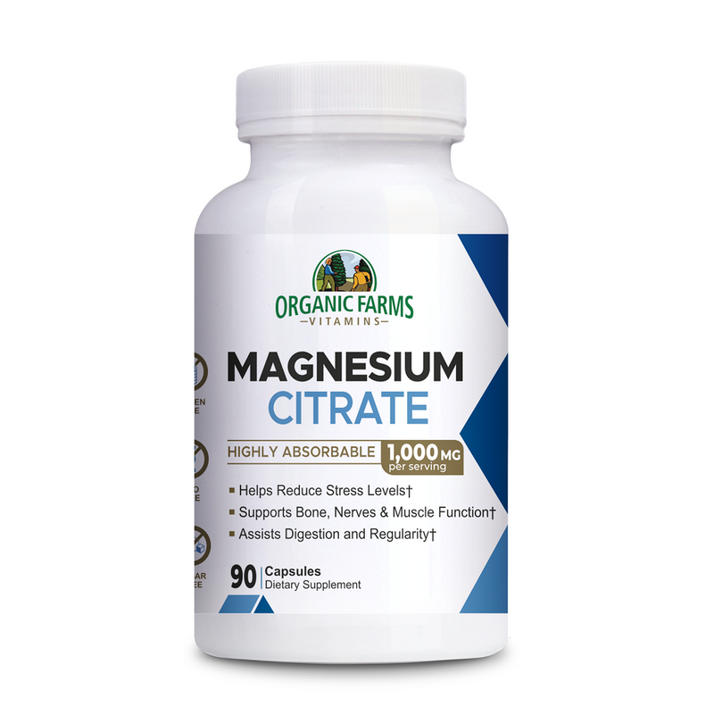 Magnesium Citrate dietary supplement, 90 caps