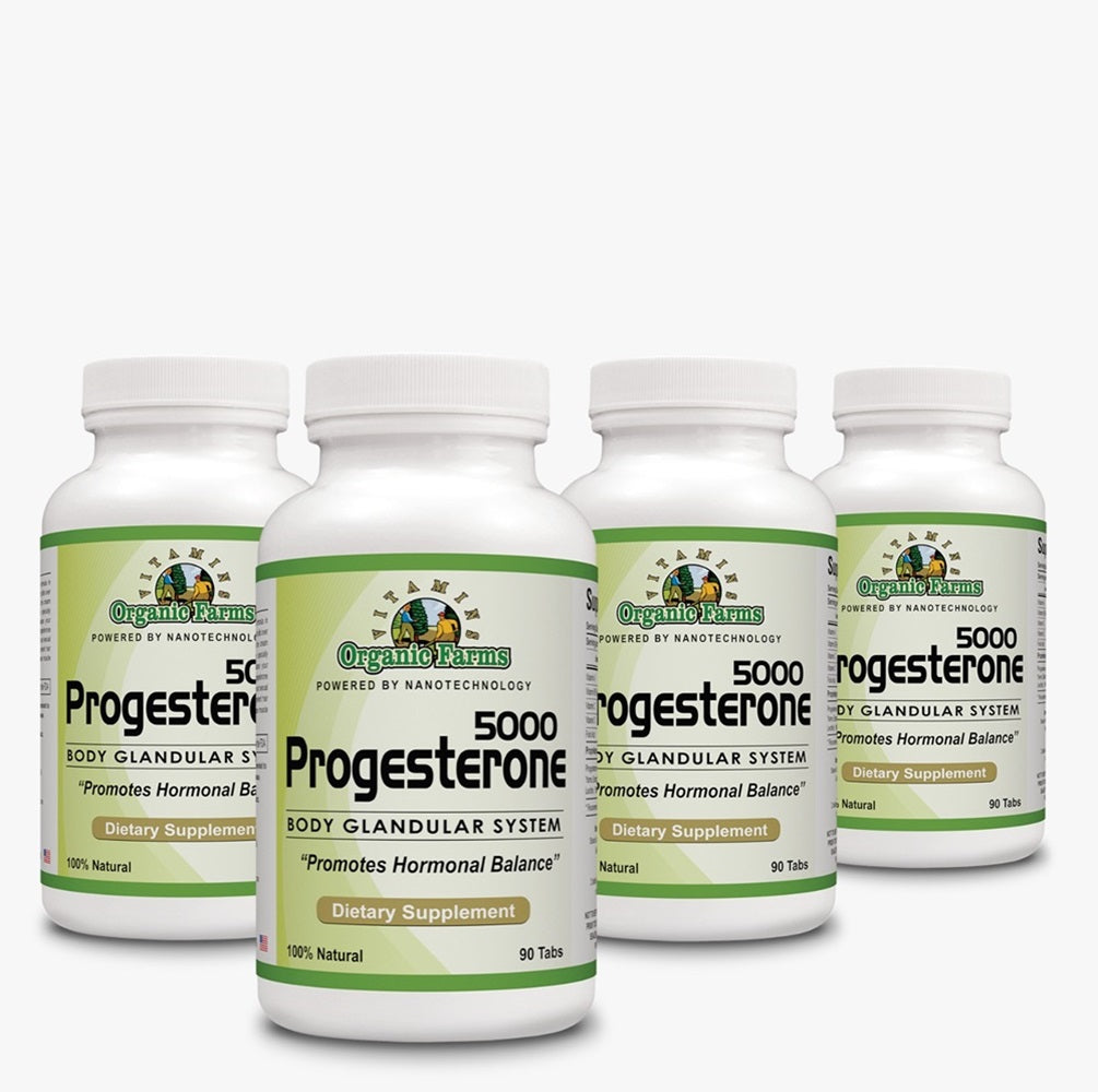 Progesterone 5000 Kit - Body Glandular System - 360 Tabs - Dietary Supplement