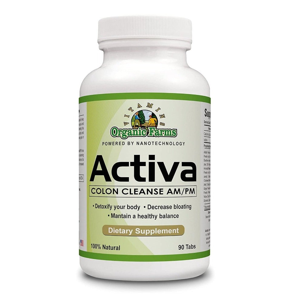 Activa Colon Cleanse Dietary Supplement by Organic Farms Vitamins, 90 ...