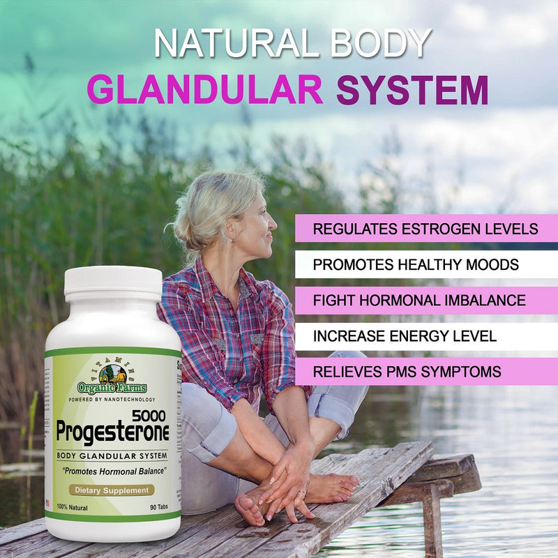 Progesterone 5000 Body Glandular System 100 natural supplement